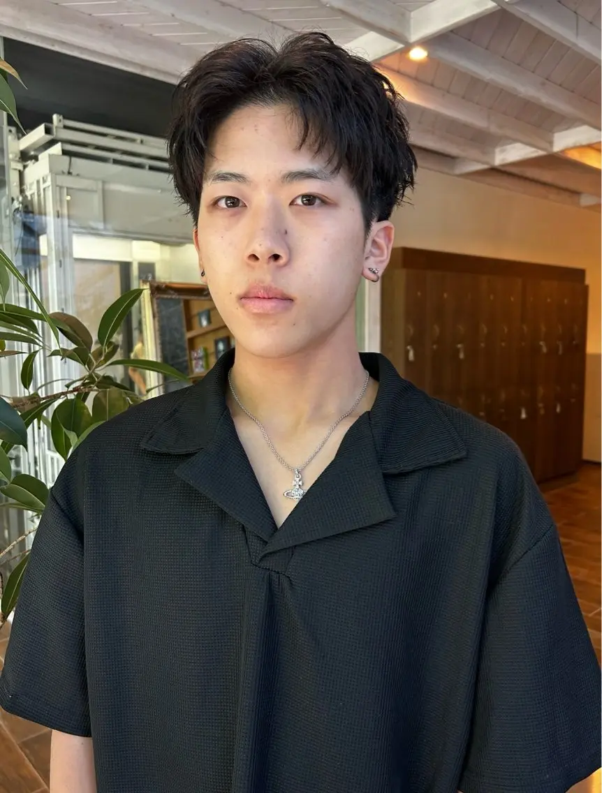 メンズ メンズパーマ カット 西 優衣奈のヘアスタイル