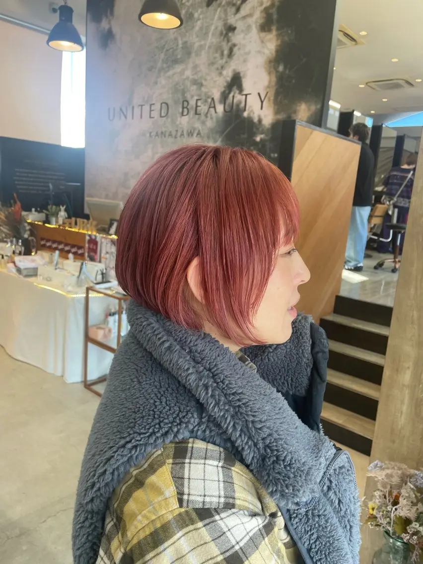 ショート ヘアカラー テラダ ユウシン西金沢のヘアスタイル