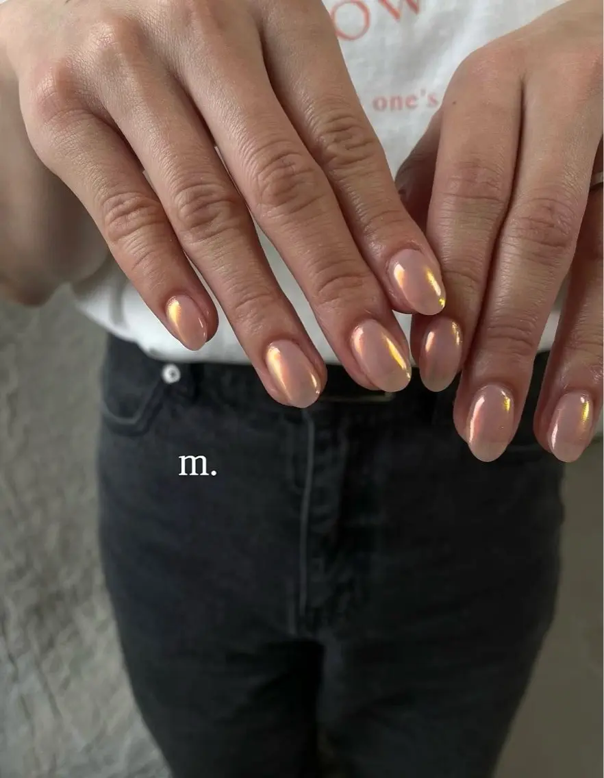 ネイル オーロラネイル ミラーネイル m.nail salonのネイルデザイン