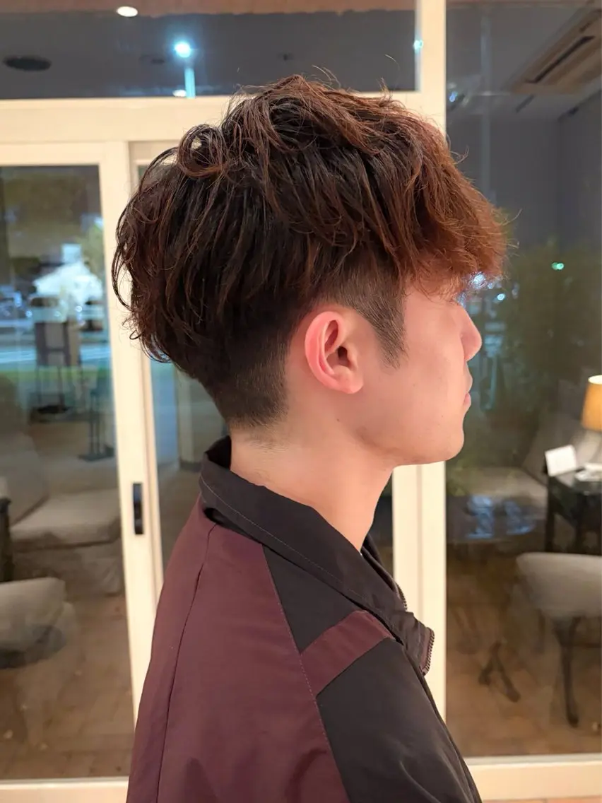 メンズ メンズパーマ カット パーマ 石平 暖のヘアスタイル