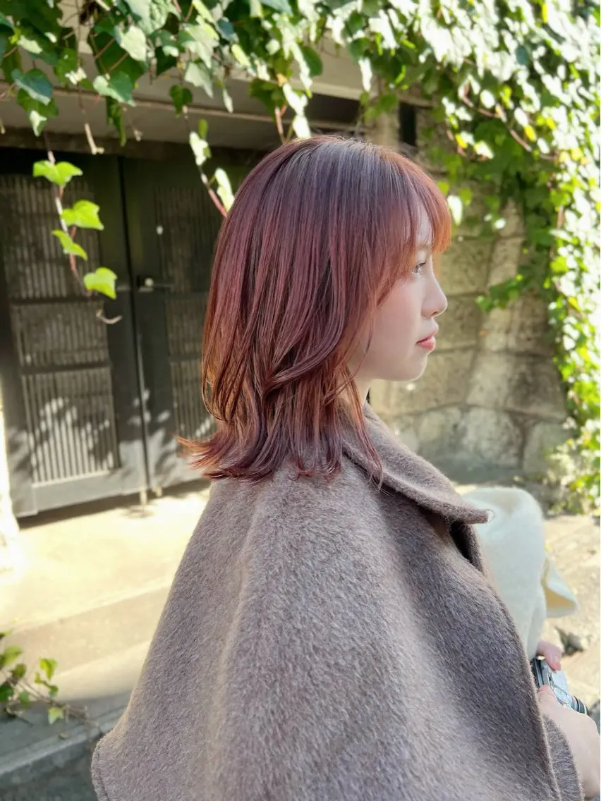 ミディアム カラー 髪質改善 渋谷 縮毛矯正 髪質改善 今泉ひろきのヘアスタイル