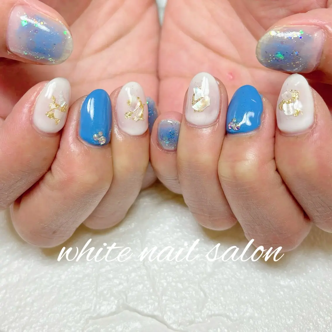 ネイル ホワイト ハンドネイル white nail salonのネイルデザイン