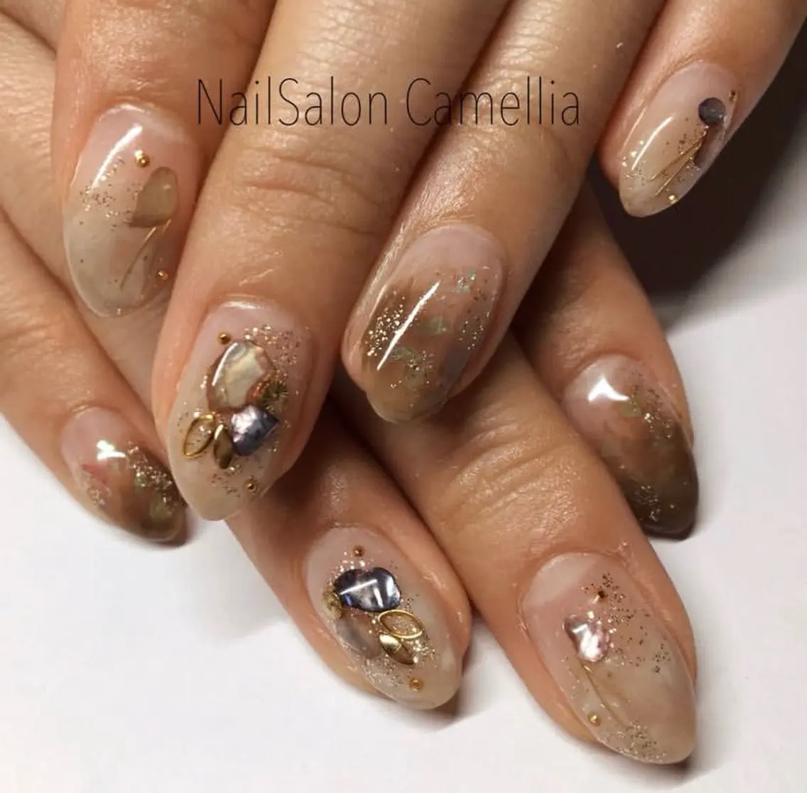 ネイル ジェルネイル ニュアンスネイル ハンドネイル nailsalon camelliaのネイルデザイン