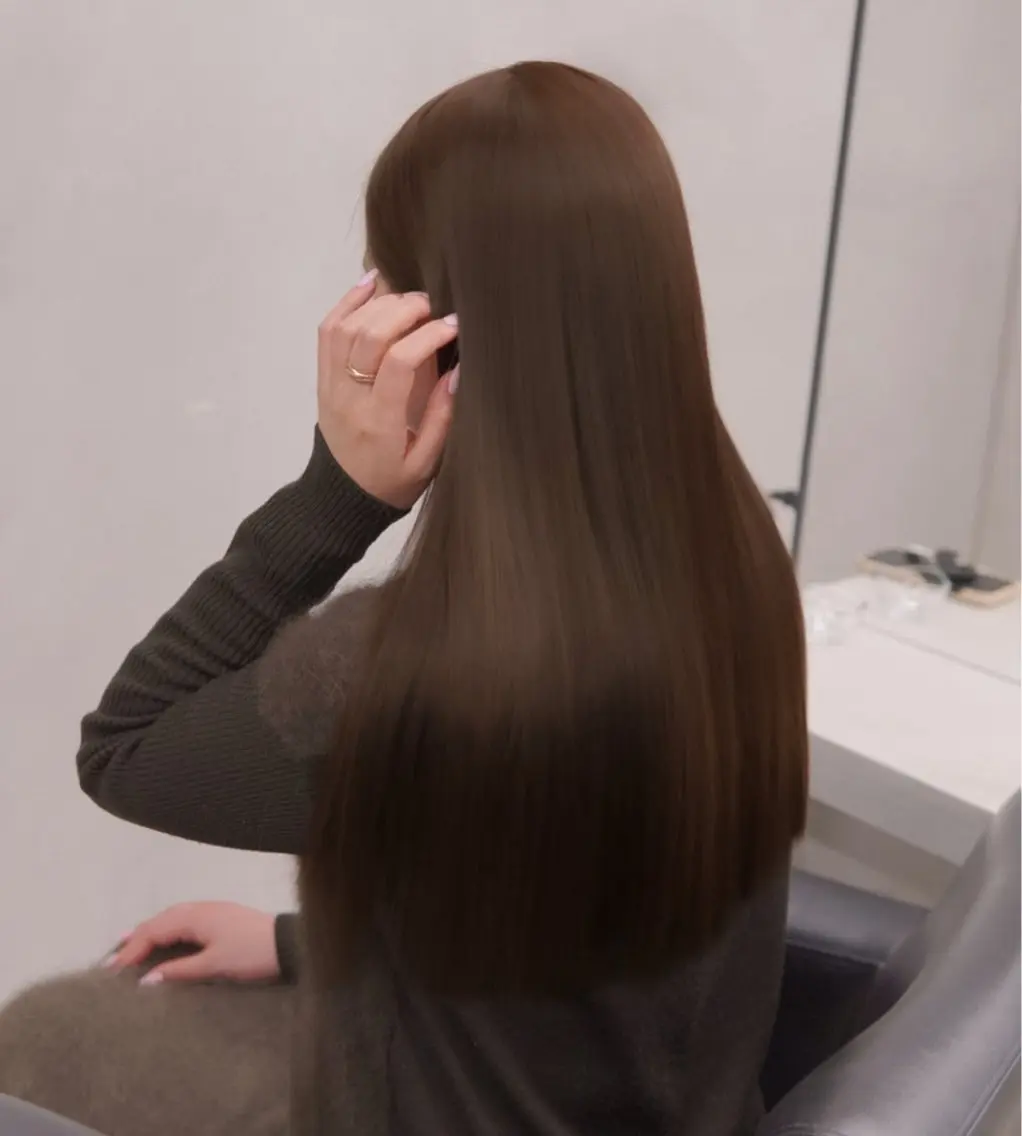 ロング カット ヘアカラー トリートメント 髪質改善/ベージュ 🎀mikuのヘアスタイル