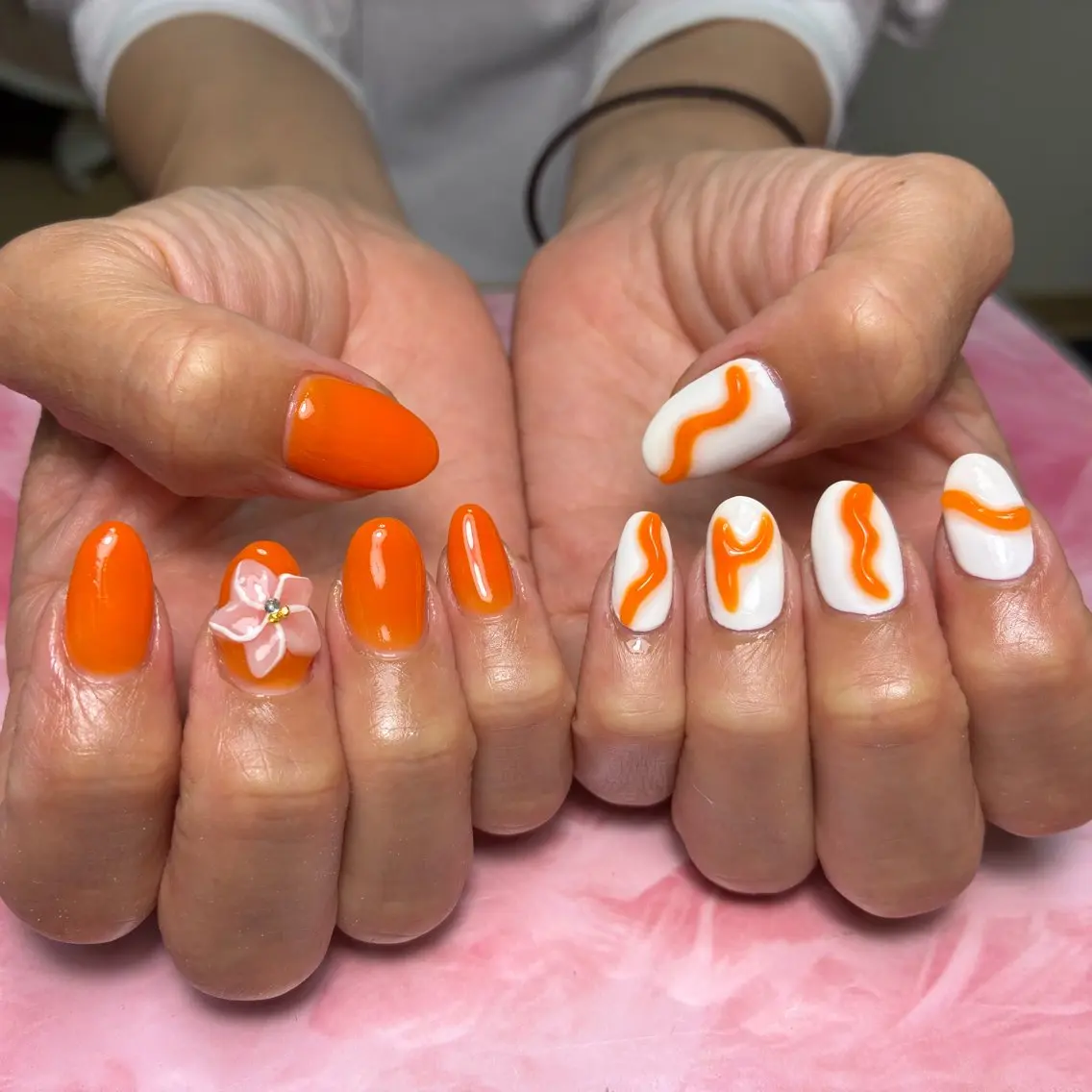 セミロング ハンドネイル hs nail salonのネイルデザイン