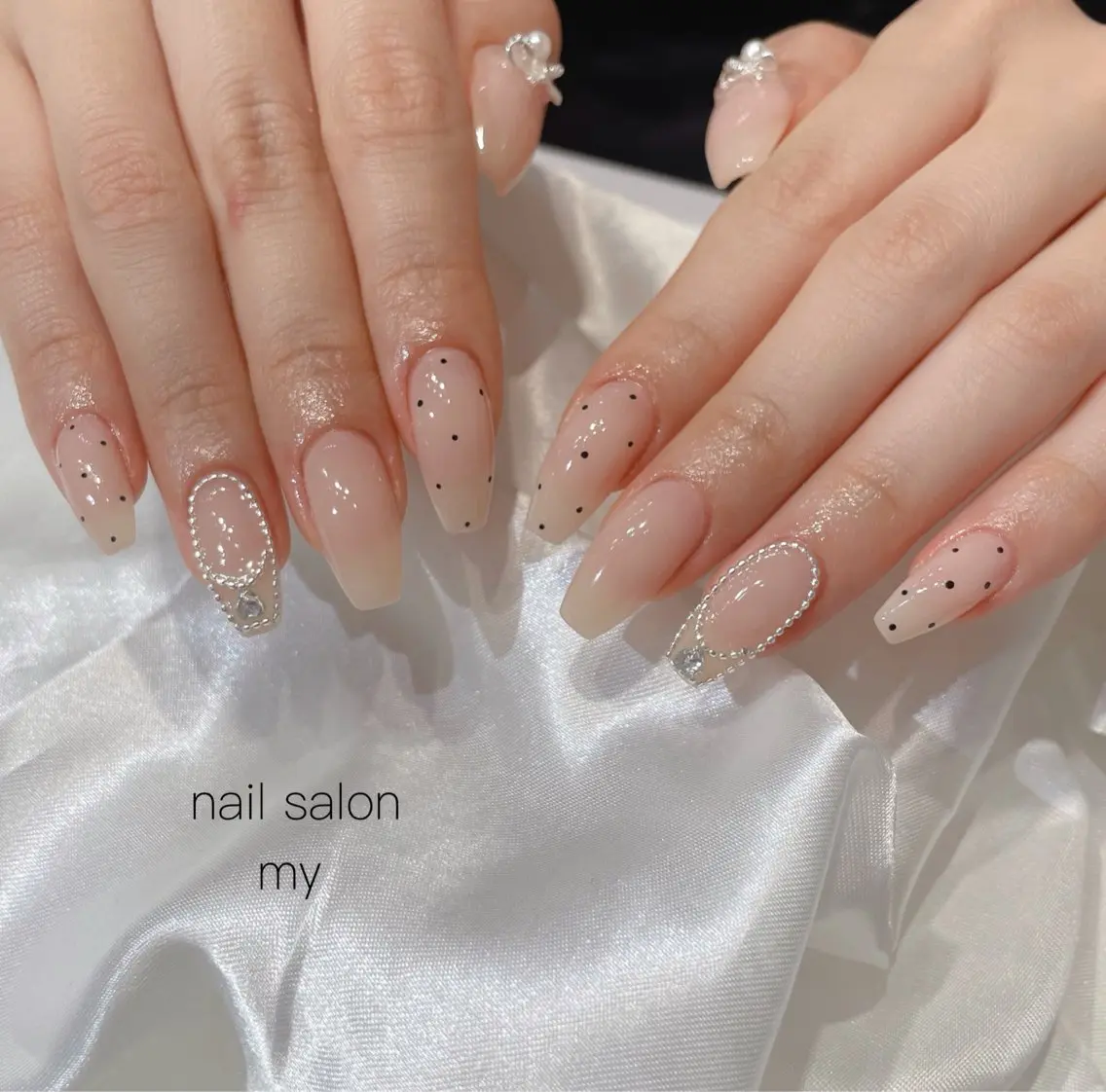 ネイル ジェルネイル 韓国ネイル マグネットネイル ニュアンスネイル パラジェル ハンドネイル NailSalon MYのネイルデザイン
