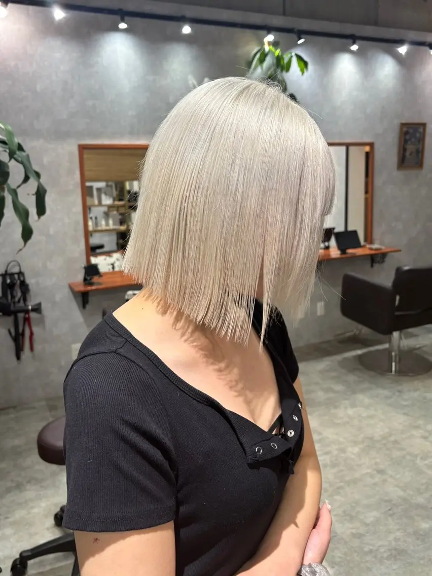 ショート 切りっぱなしボブ ボブ 髪質改善 カット C'LDhair / ライト/ボブのヘアスタイル