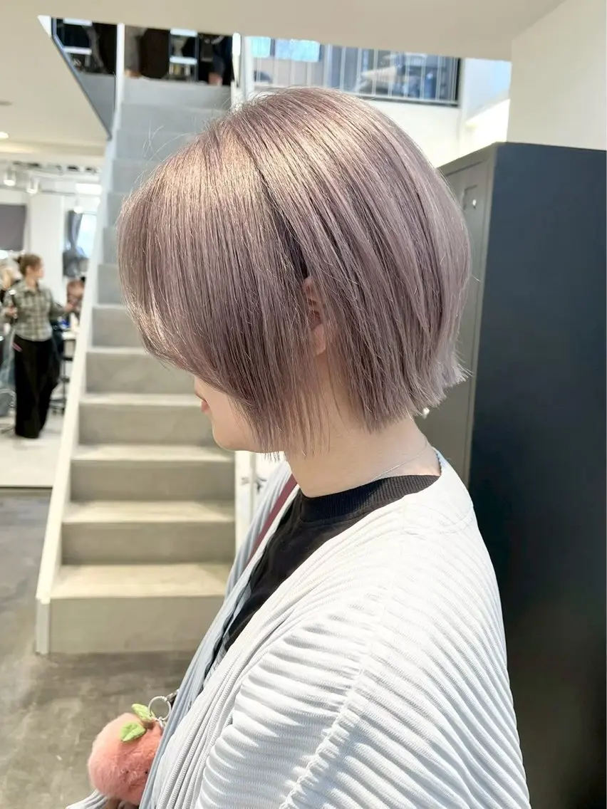 ショート ヘアカラー nanami ケアブリーチ/表参道のヘアスタイル