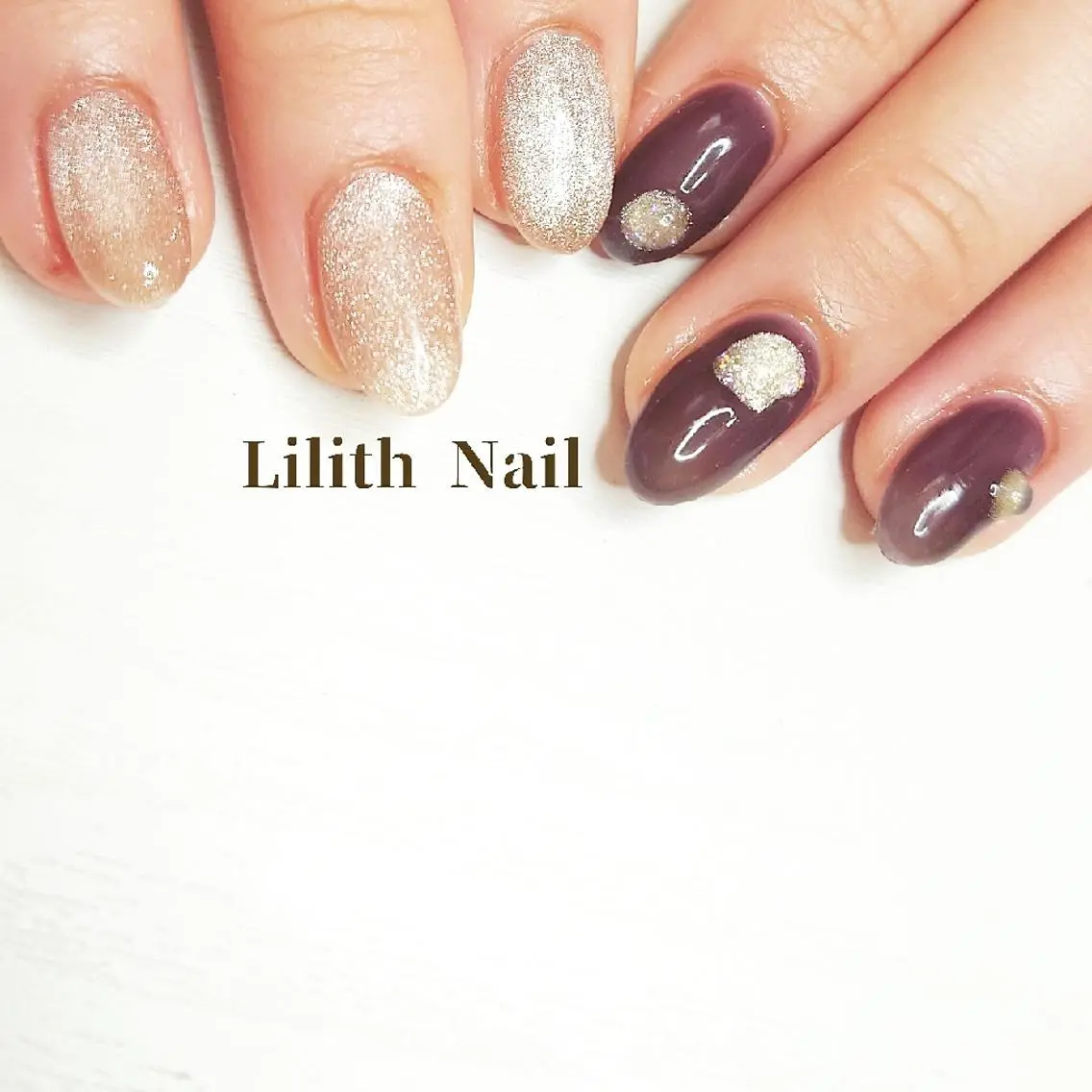 ネイル マグネットネイル ハンドネイル Lilith Nailのネイルデザイン