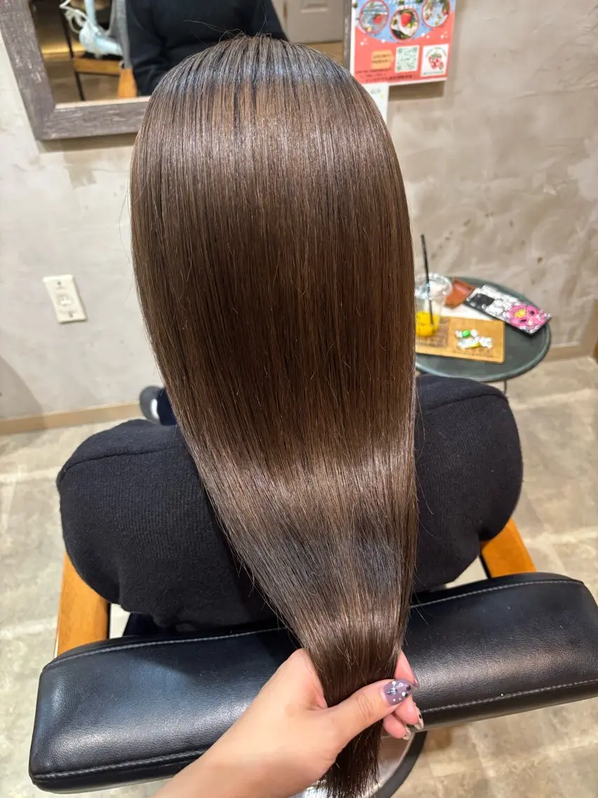 ロング カット ヘアカラー 似合わせレイヤー/ Wカラー🧸こころのヘアスタイル