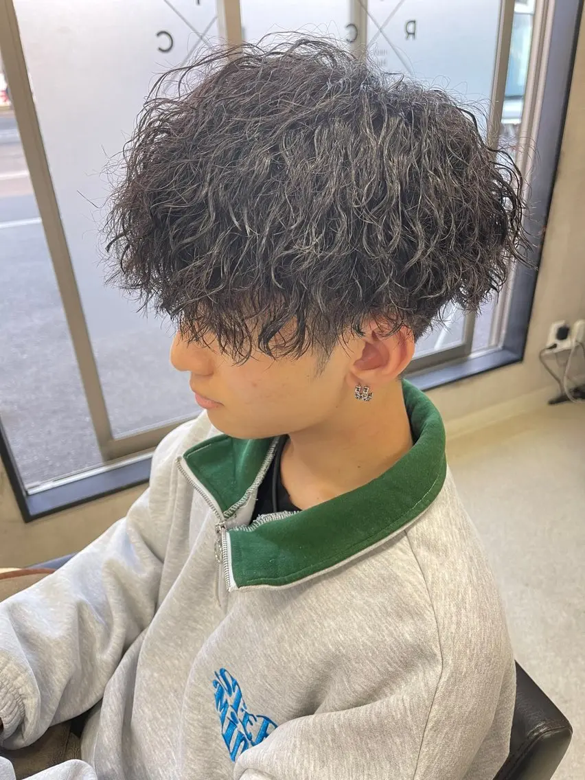 ショート パーマ メンズ メンズパーマ カット パーマ メンズパーマ職人/ 天神/tatsukiのヘアスタイル