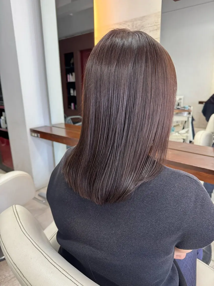 セミロング トリートメント 金村 綾芽のヘアスタイル