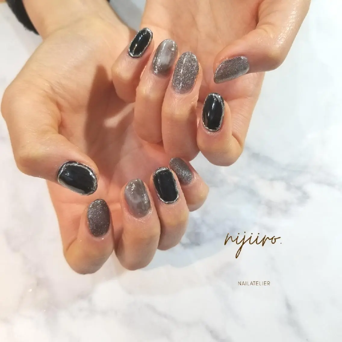 ネイル ニュアンスネイル ハンドネイル nijiiro🌈 サトウのネイルデザイン