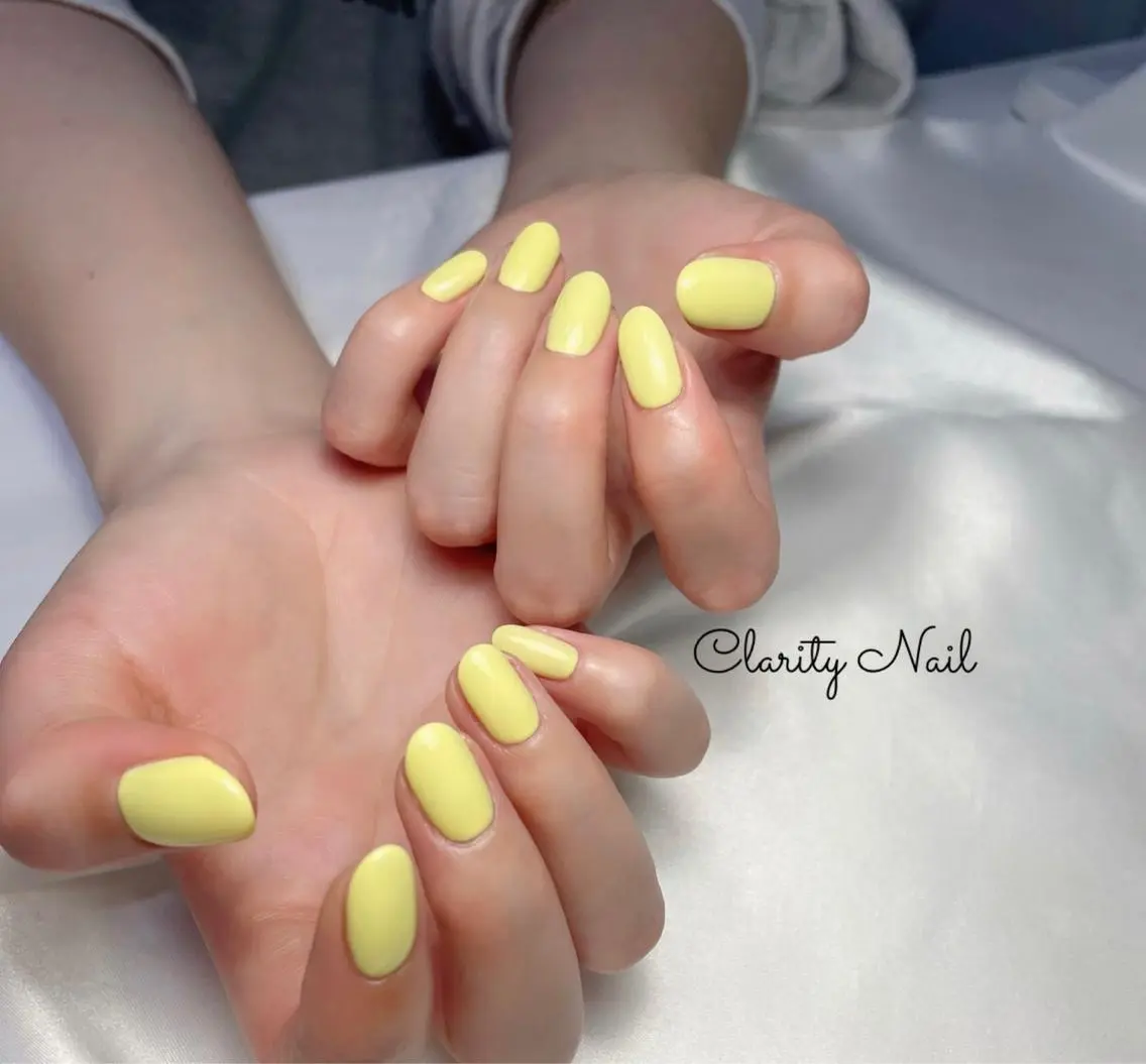 ネイル ワンカラーネイル ハンドネイル Clarity Nailのネイルデザイン
