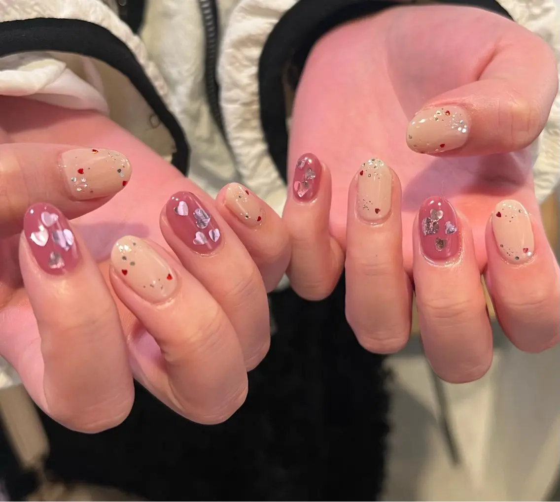 ネイル ハート kelly Airiのネイルデザイン