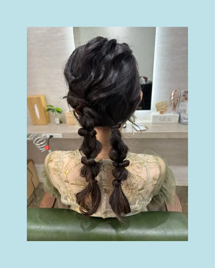 ヘアアレンジ 結婚式・ブライダル 浴衣 ヘアセット 縮毛矯正/ /関内/あべももこのヘアスタイル