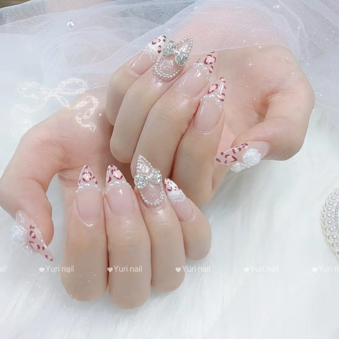 ネイル アートネイル 長さ出し フラッシュネイル ジェルネイル 韓国ネイル ハンドネイル Yuri.nail studioのネイルデザイン