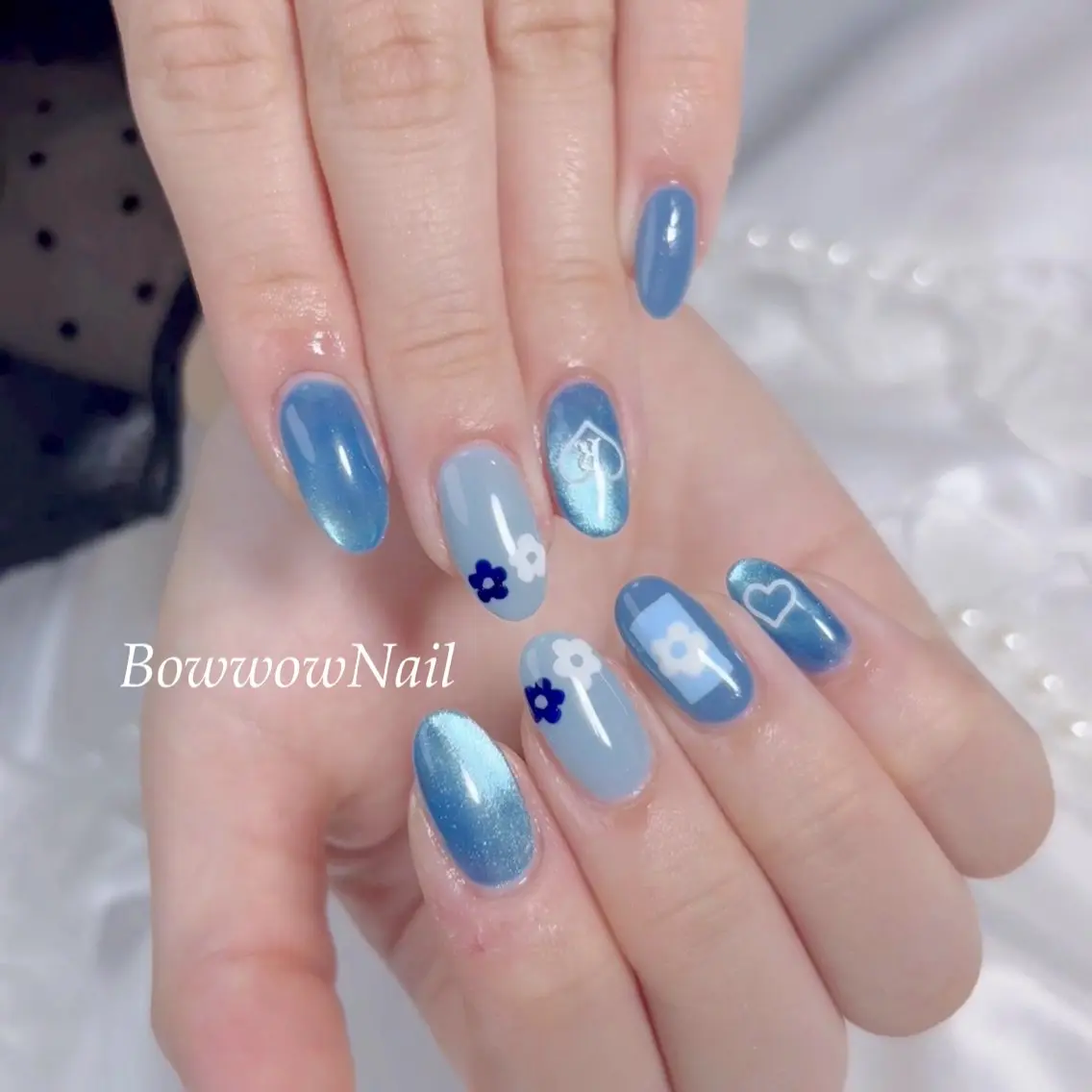 ネイル チークネイル 韓国ネイル ワンカラーネイル シンプルネイル 春ネイル Bow wow Nail さや🧸のネイルデザイン