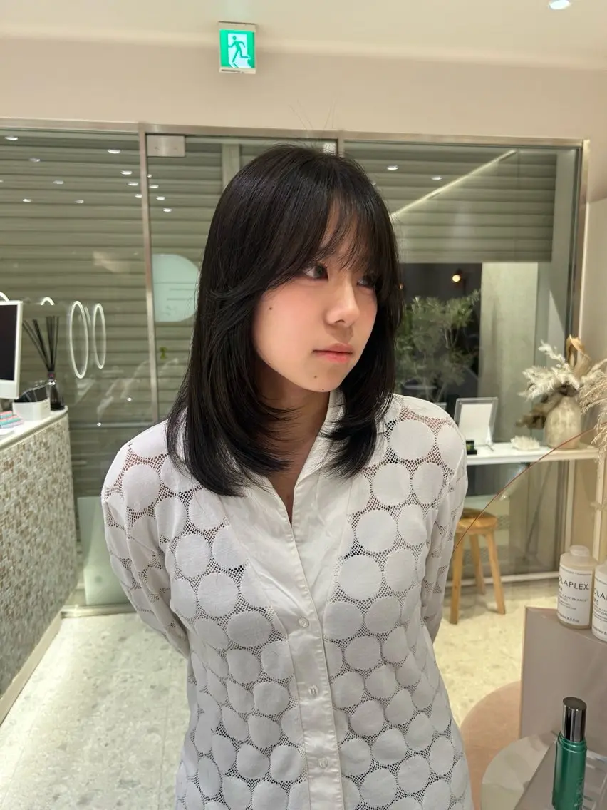 ミディアム カラー 透明感カラー ダブルカラー/パーマ MITOのヘアスタイル