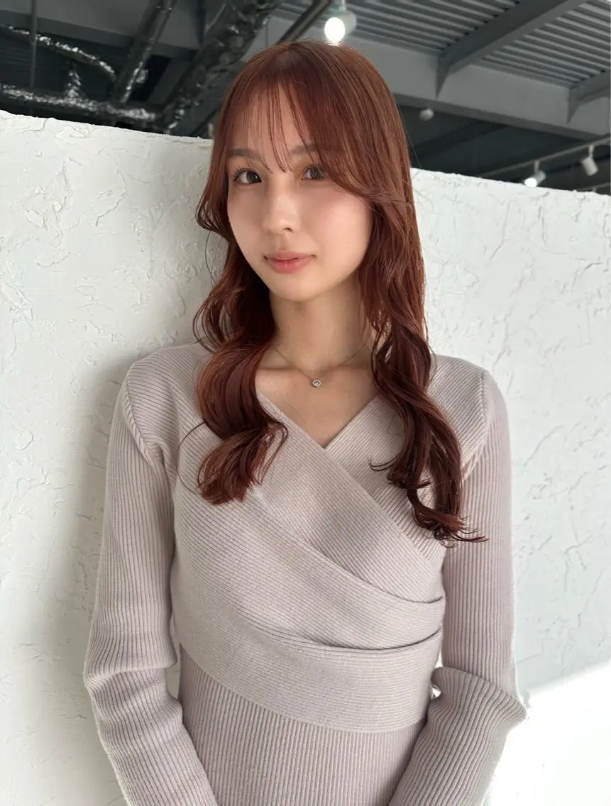 ミディアム カット ヘアカラー 岩間 萌々果/eimのヘアスタイル
