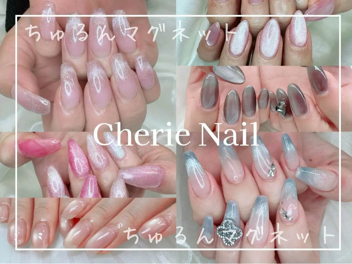 ネイル マグネットネイル ハンドネイル cherie nailのネイルデザイン