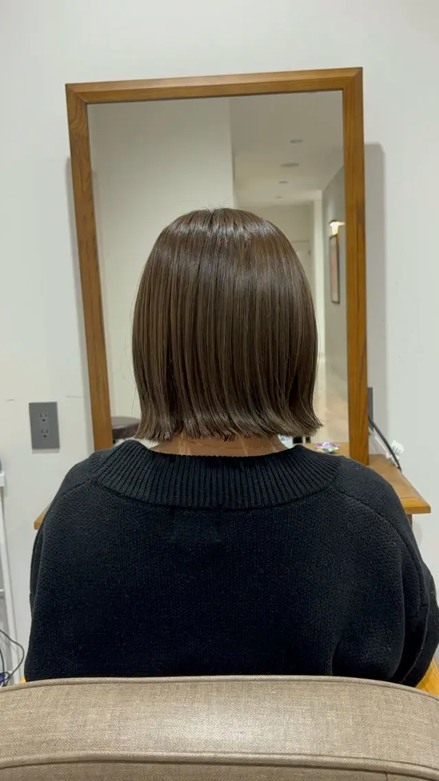 ミディアム カラー ベージュカラー 透明感カラー 🫧おおにし みか🫧のヘアスタイル
