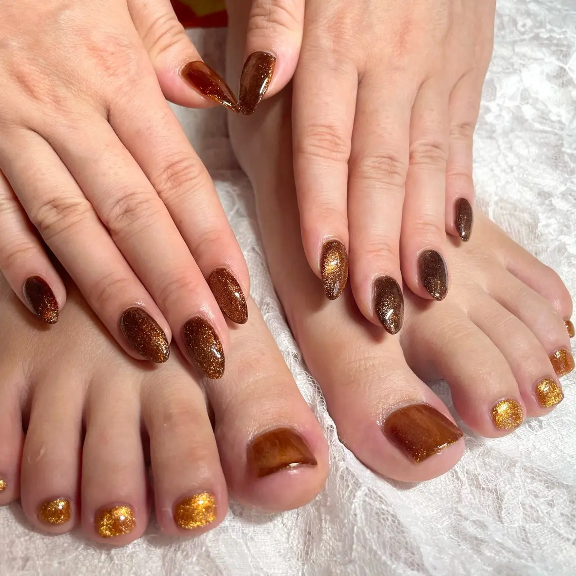 ネイル ジェルネイル マグネットネイル ハンドネイル Nail ヌシん家 AKANEのネイルデザイン