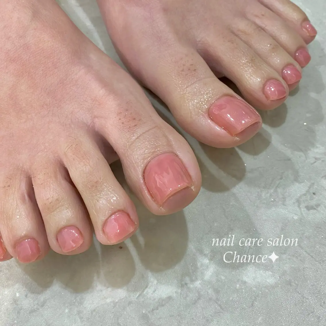 フットネイルワンカラー(オフ代無料/リピーター様可)の写真