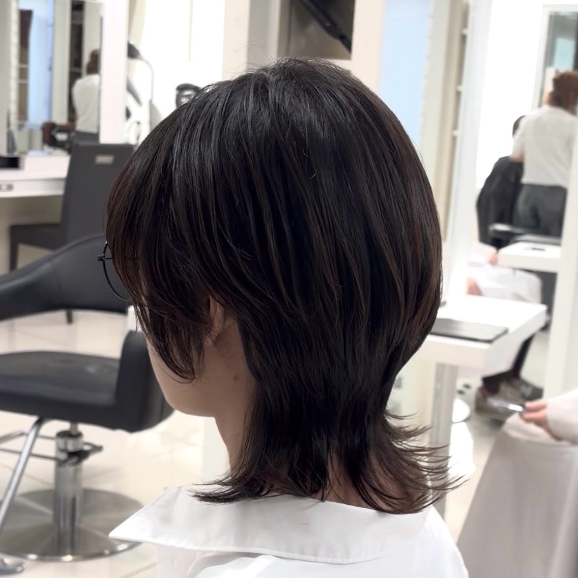 ミディアム カット 【くびれウルフ/ レイヤー】🖤ゆまののヘアスタイル