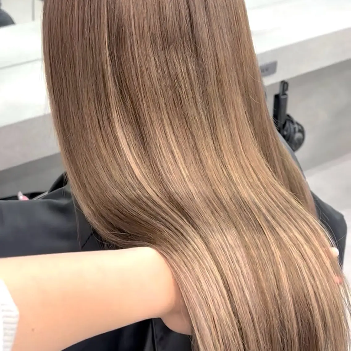ロング カラー エクステ 韓国風ヘア ヘアカラー トリートメント エクステ ヘアセット 横浜シールエクステ 韓国エクステみさきのヘアスタイル