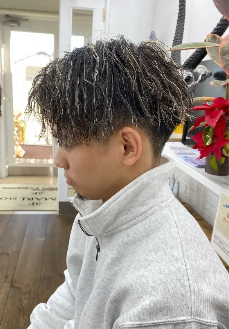 ★【80%メッシュ】メッシュキャップ+パーマ+カット26,500→21500の写真