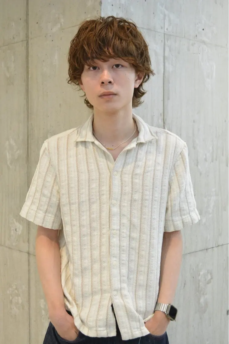 パーマ メンズ カット パーマ fifth 小尾 優然のヘアスタイル