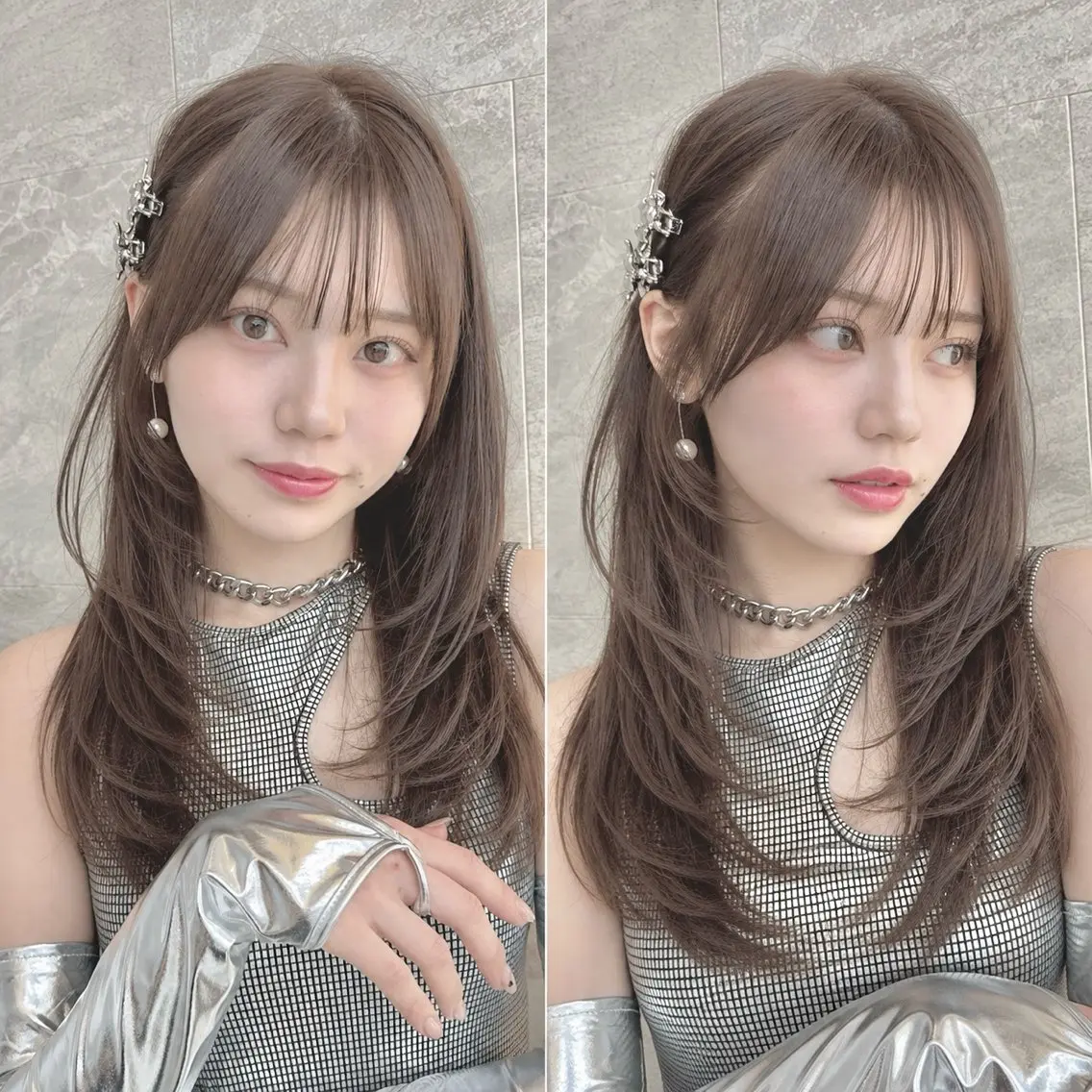 カラー カット ヘアカラー トリートメント 縮毛矯正/透明感 カラー/おばかんのヘアスタイル