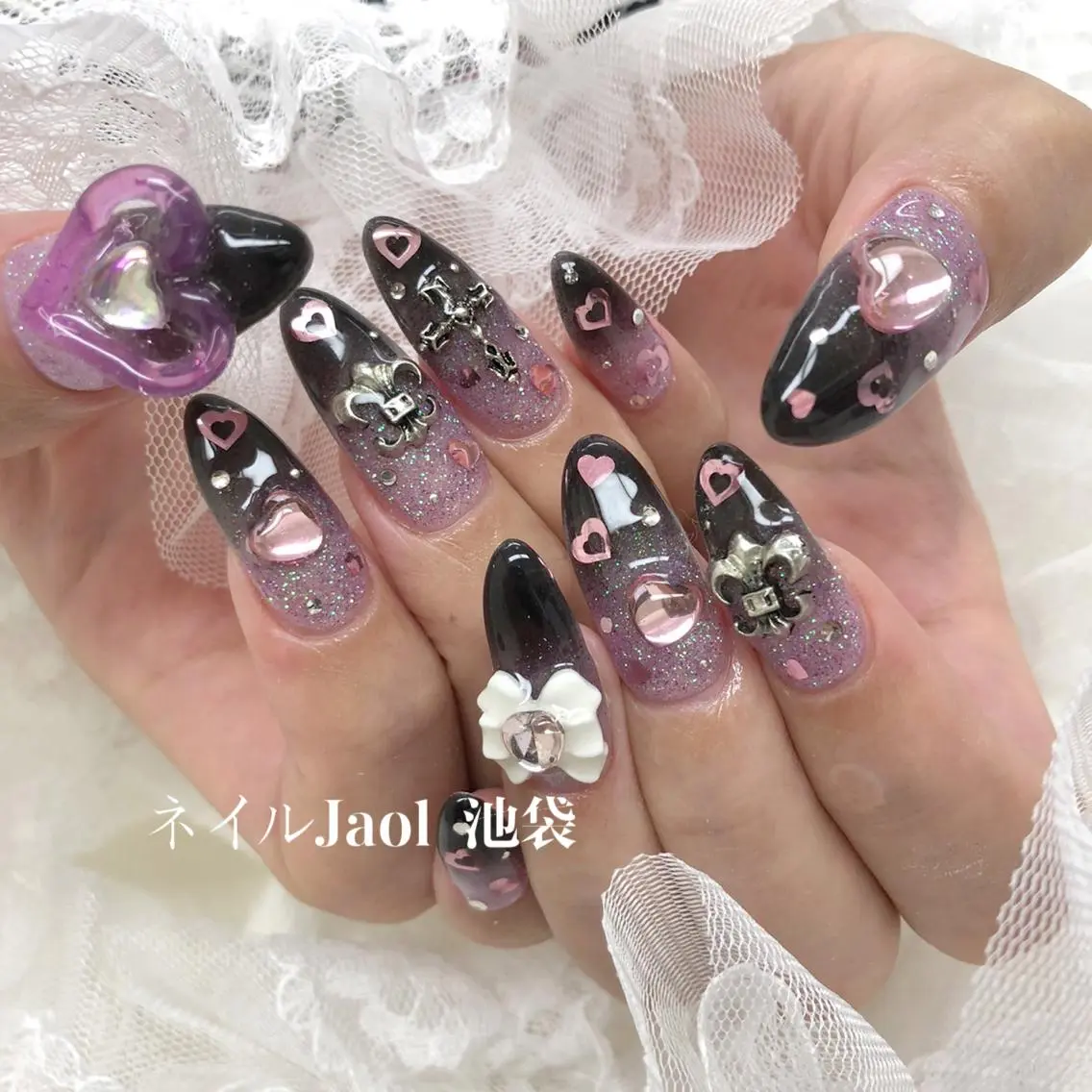 ロング ネイルJaol 池袋のネイルデザイン