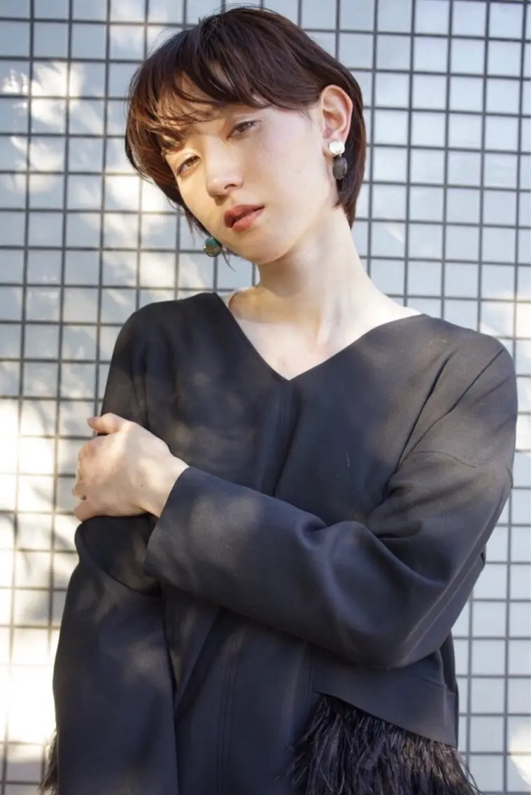 ショート 松下 美優のヘアスタイル