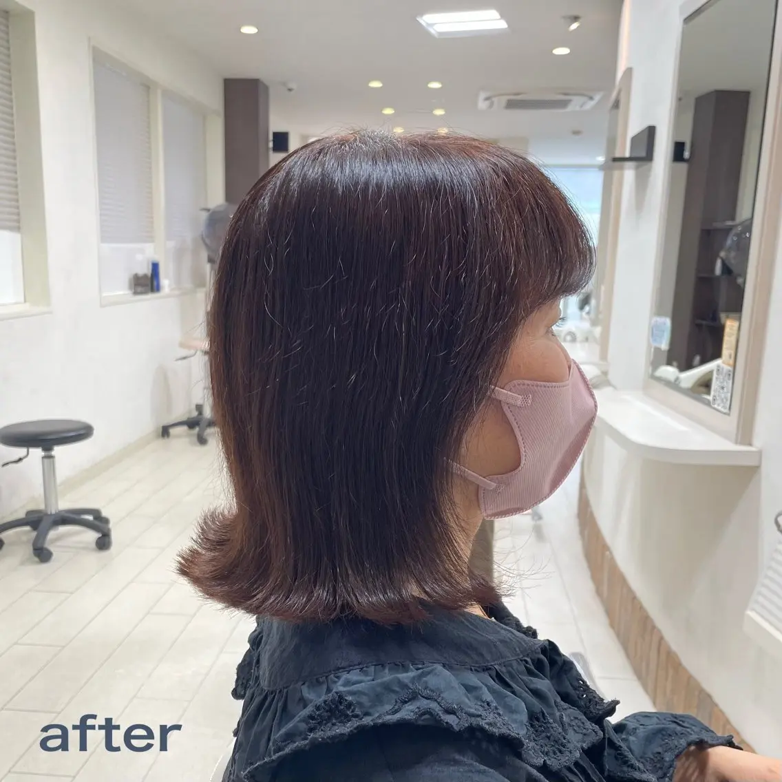 ミディアム アミーベル🧸🧡 本店✂️しおりのヘアスタイル
