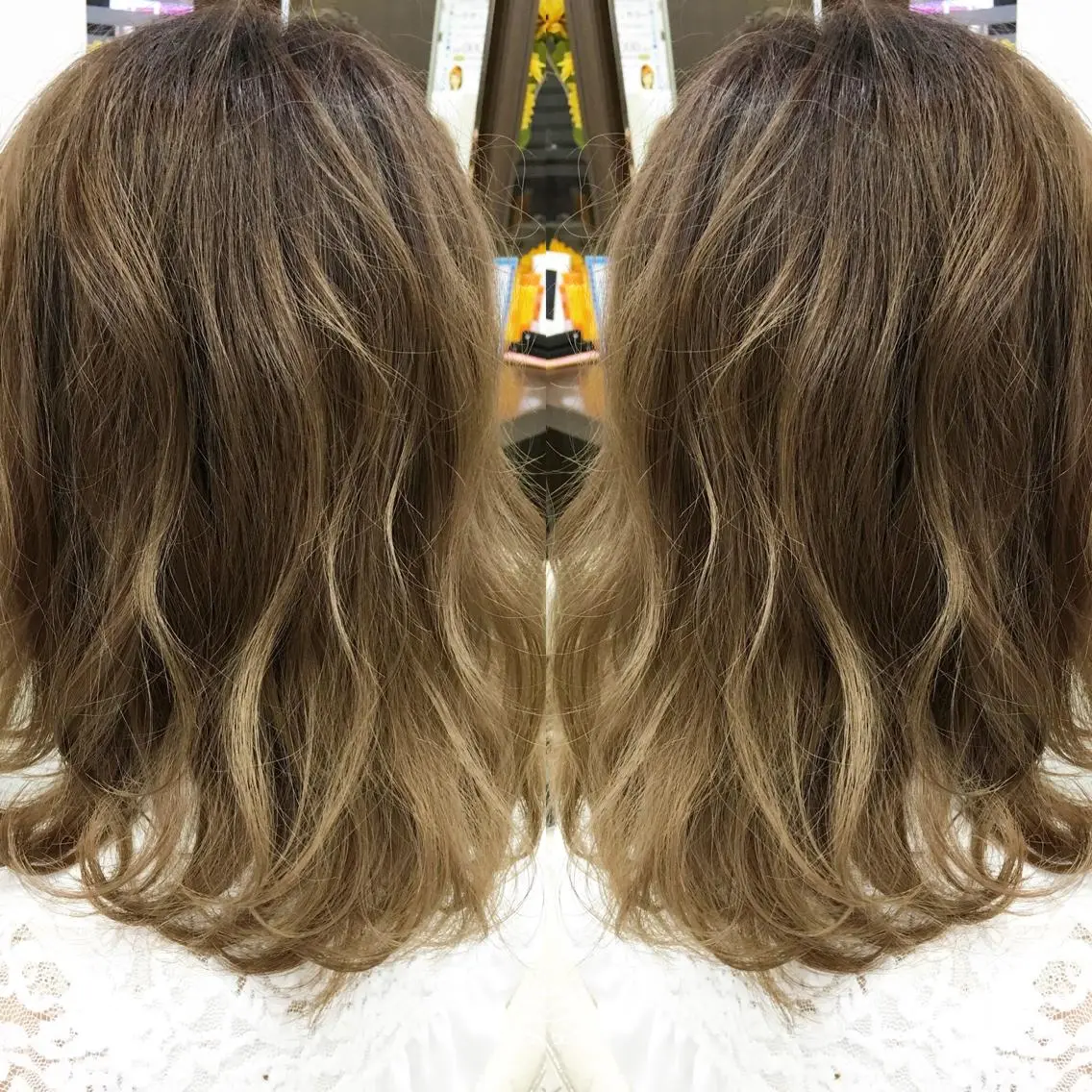 ミディアム カラー 寺内 紳悟のヘアスタイル