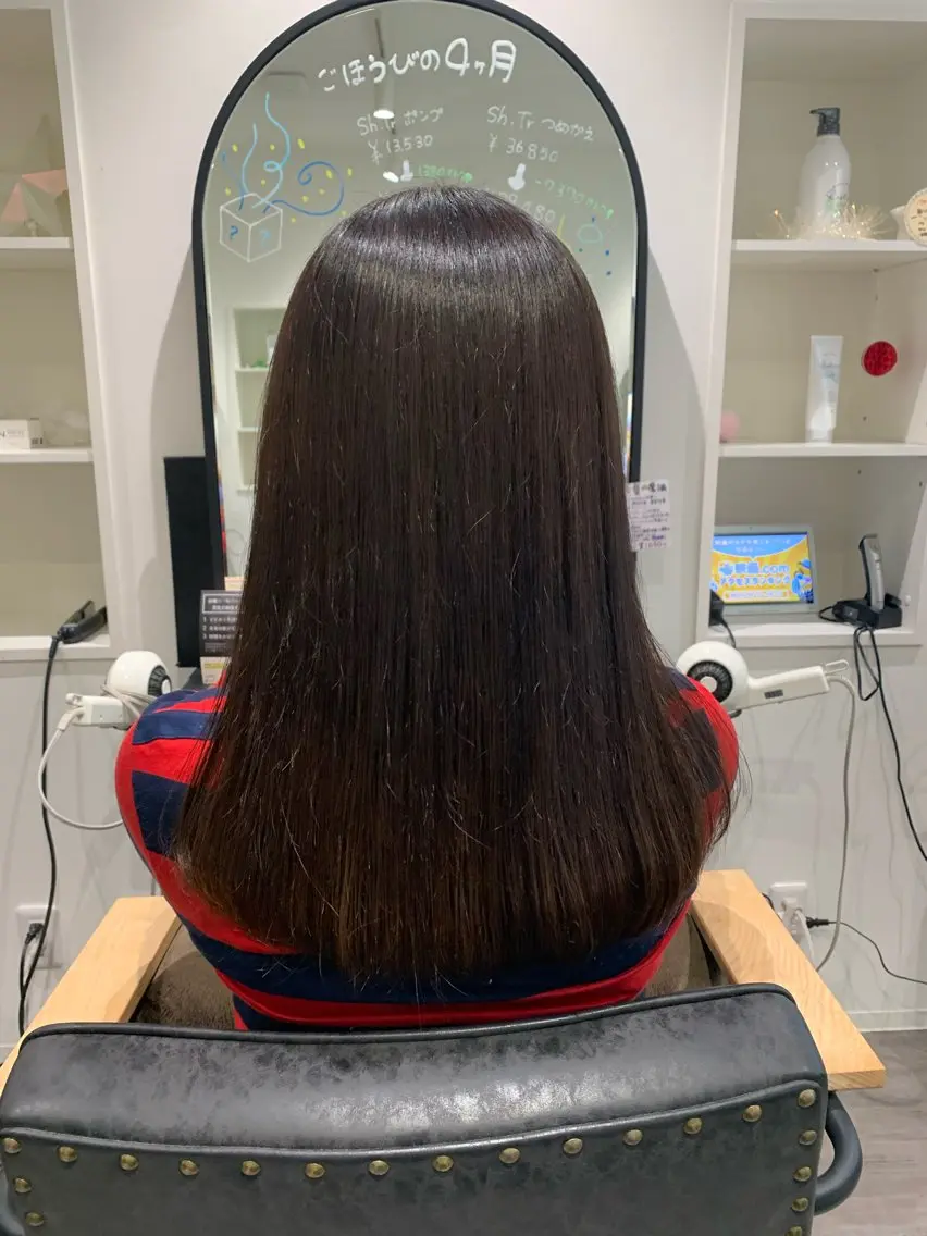 カラー ヘアカラー 艶髪🥣透明感カラー 🫧前田奈津実のヘアスタイル