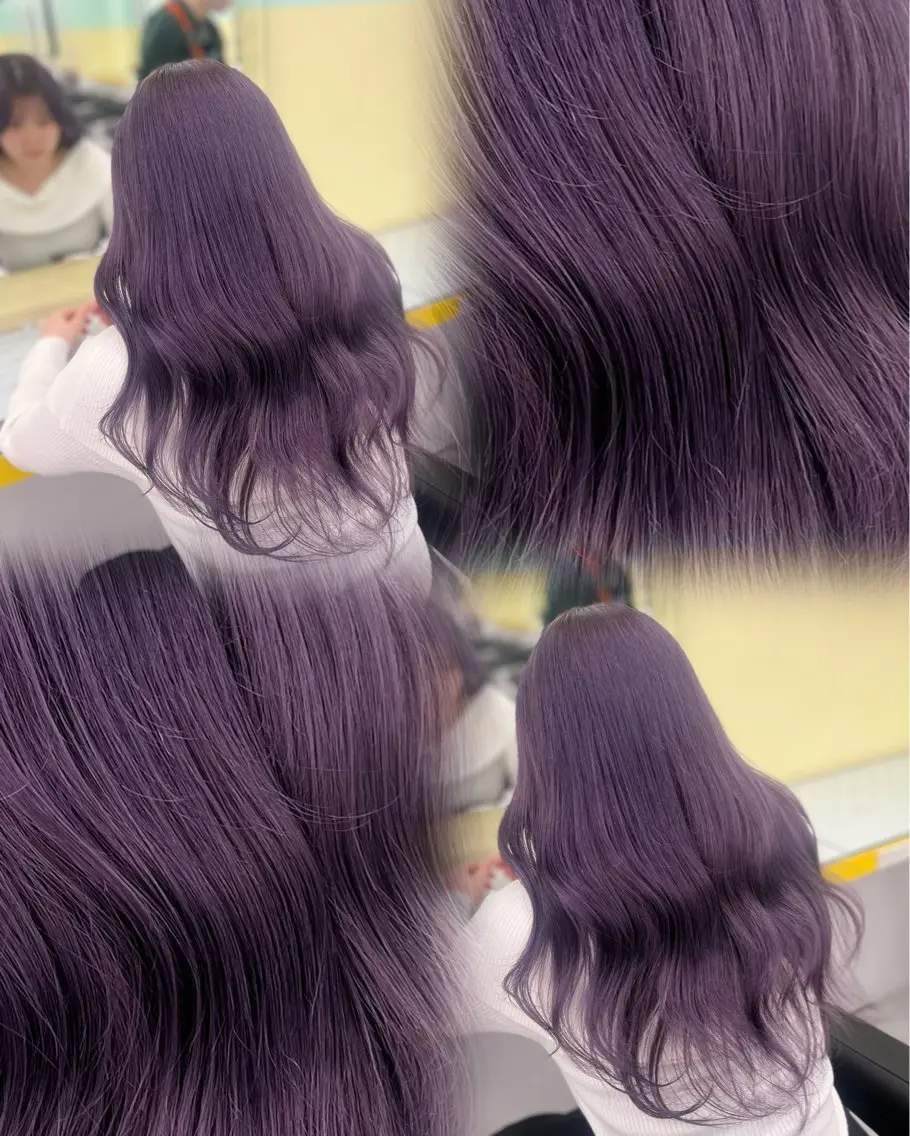 ロング カラー ヘアカラー 🧸レイヤー× ベージュ🥯カホ🍯のヘアスタイル
