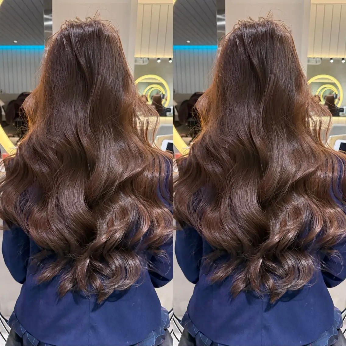 ロング ロング カット ヘアカラー 🤍naomi/ 韓国レイヤー🤍のヘアスタイル