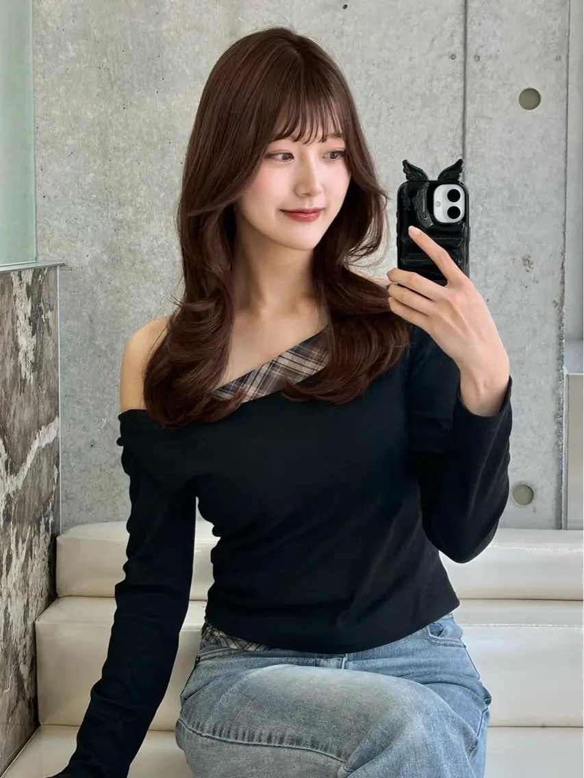 ロング ヘアアレンジ カット ヘアカラー トリートメント ヘアセット 大宮ブリーチ縮毛⭕️ 暗髪レイヤーしょうまのヘアスタイル