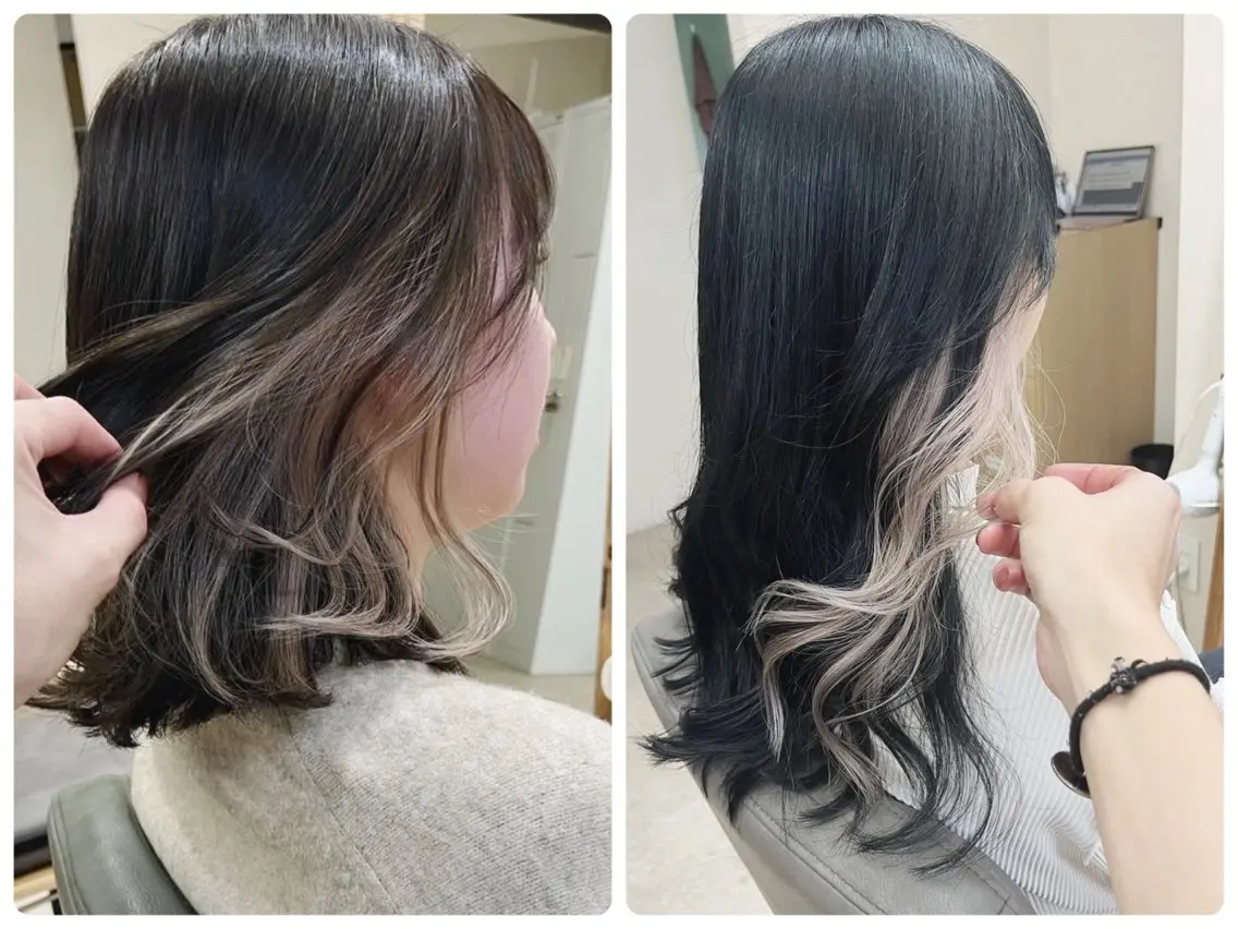 セミロング カラー カット ヘアカラー トリートメント Rubik's なかもずHIROTOのヘアスタイル