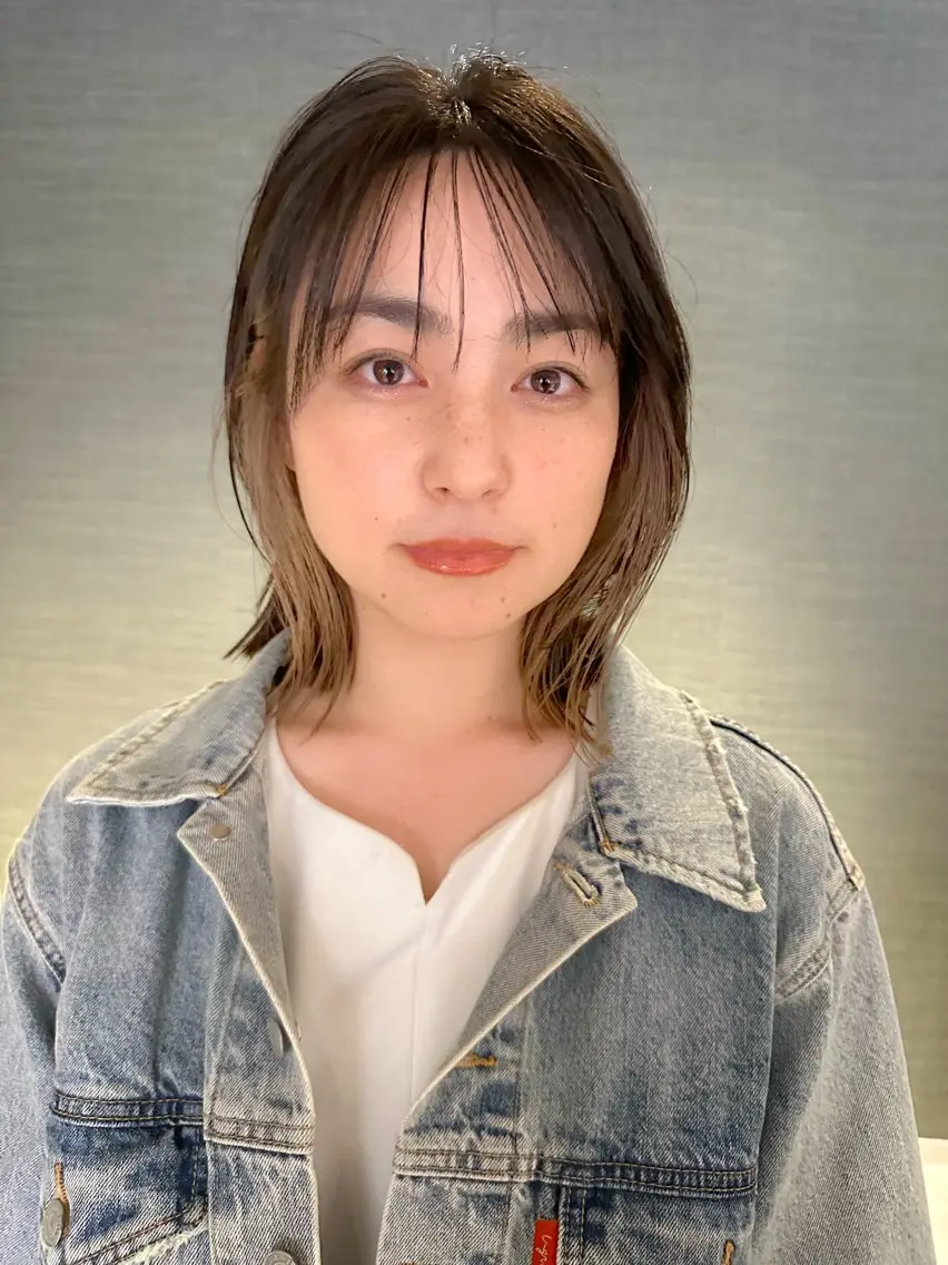 ミディアム カラー ベージュカラー インナーカラー Kaho🌼/メンズ ニュアンスパーマのヘアスタイル