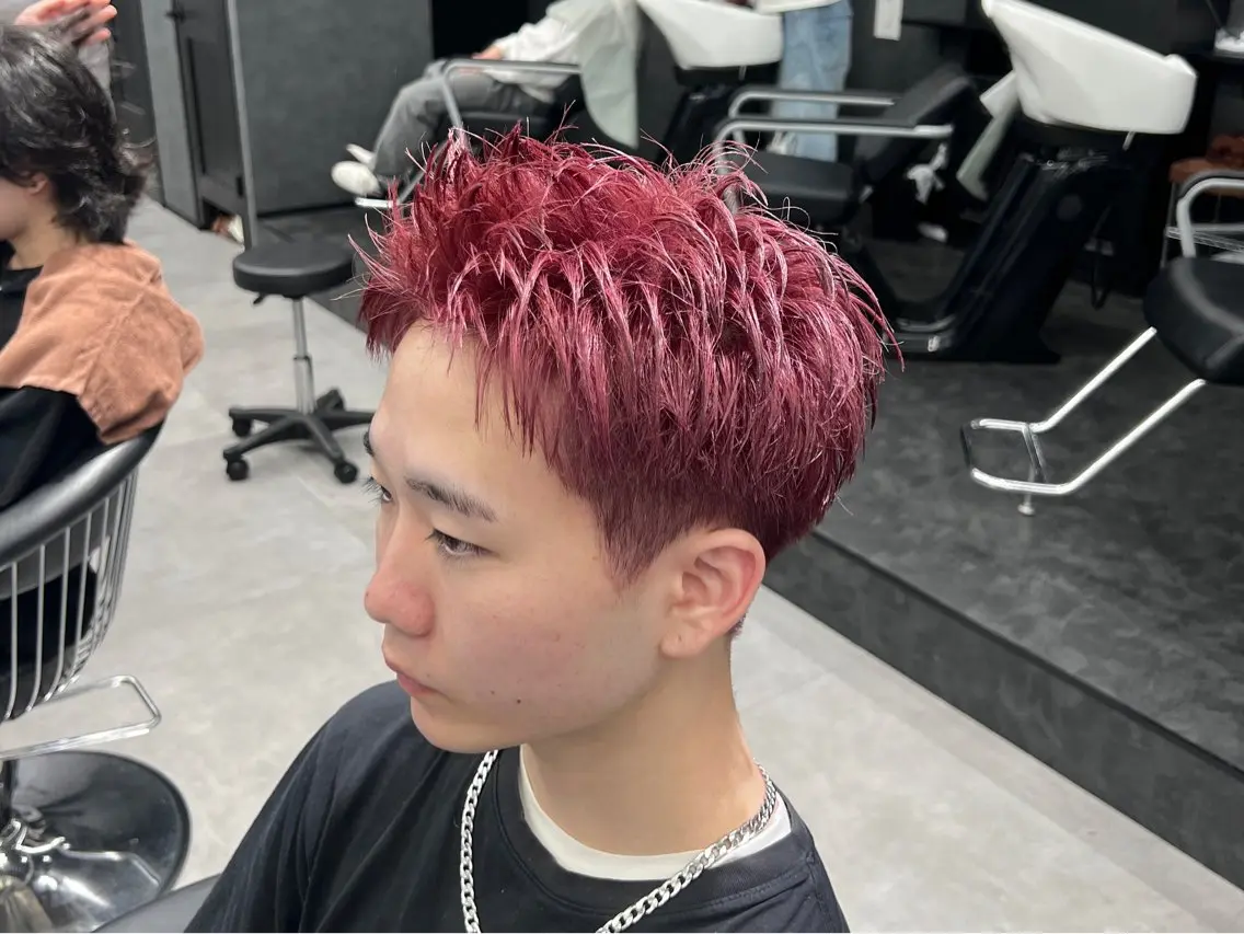 ショート カラー メンズ 町田No.1パーマ 特化✂︎小杉澪生のヘアスタイル