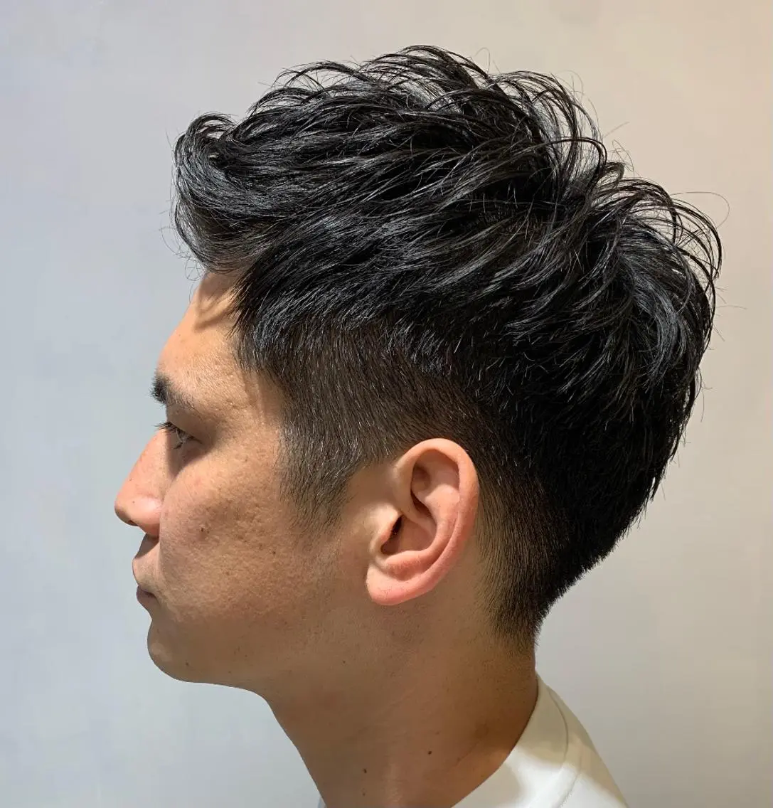 ショート パーマ メンズ カット パーマ 明治神宮前 NANAMIのヘアスタイル