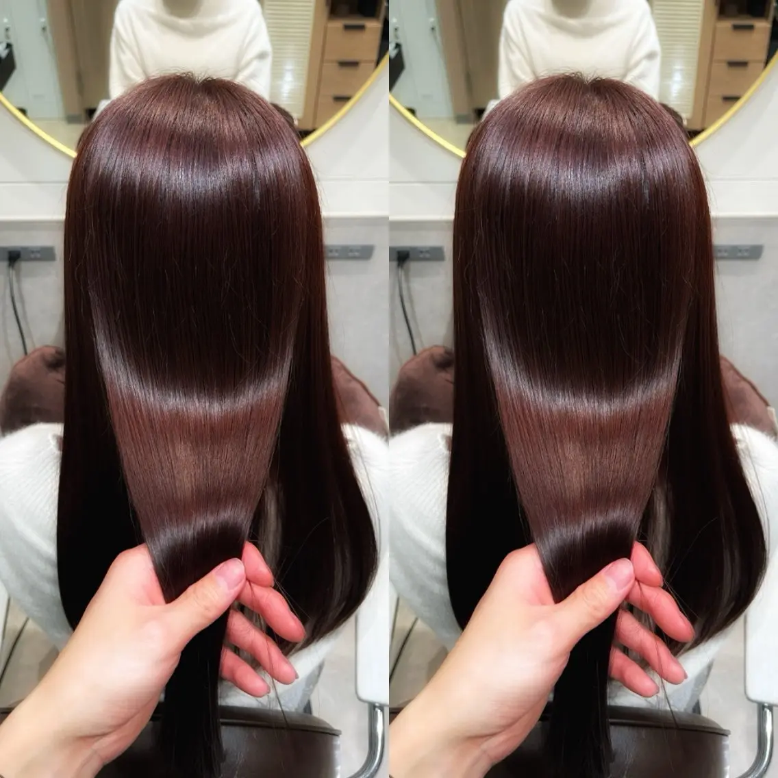 ロング カット ヘアカラー トリートメント 銀座⭐️髪質改善⭐️ 平中　留生のヘアスタイル