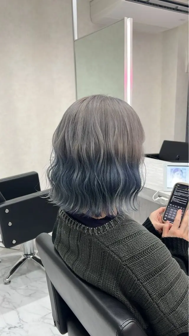 ミディアム ヘアカラー 🥀レイヤー/ブリー チカラー/ゆうか🥀のヘアスタイル