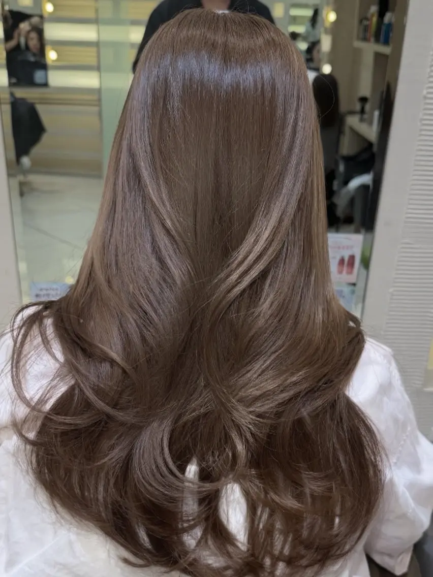 セミロング カラー ヘアカラー 銀座/yuuri ゆうり🍒🤖のヘアスタイル