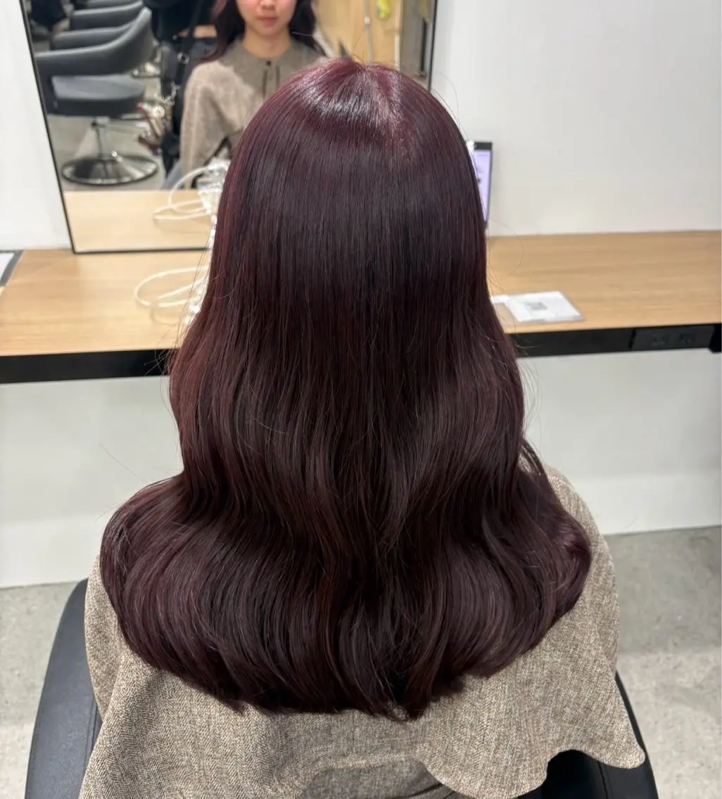 ロング ヘアカラー miku/ラベンダー 透明感カラー🪻❤︎のヘアスタイル