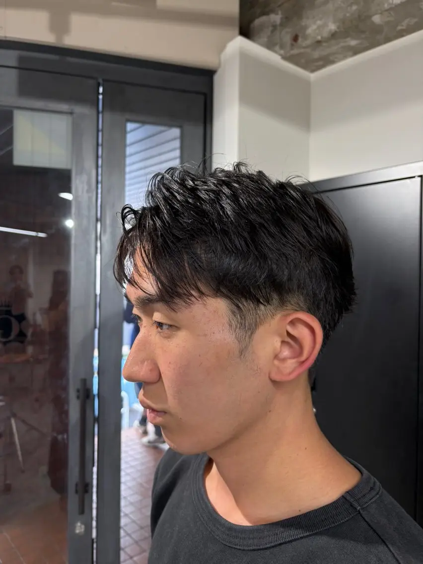 メンズ センターパート green/ ryuheiのヘアスタイル